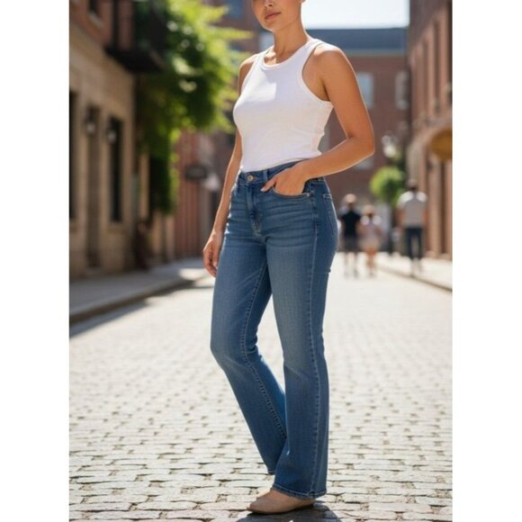 Old Navy Womens Low Waist Boot-Cut Jeans Size 8 Long 31 inseam - Picture 1 of 5